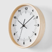 Wall Clock, 10" runder natürlicher Holzrahmen Uhr (Winkel)
