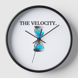 Wall Clock, 10" runder, schwarzer Holzrahmen Uhr