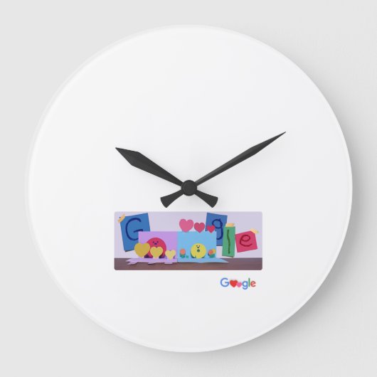 Wall Clock 2023 neues Google Design Große Wanduhr (Vorderseite)