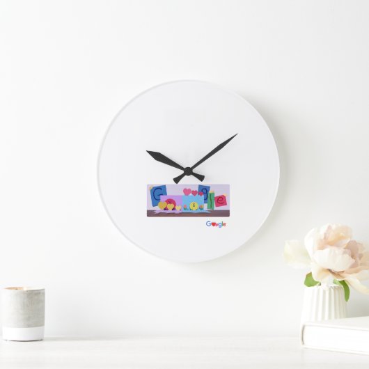 Wall Clock 2023 neues Google Design Große Wanduhr (Zuhause)