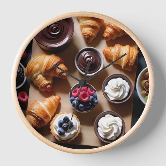 Wall Clock, 27,3 cm quadratisch Uhr (Vorderseite)