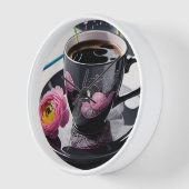 Wall Clock, 27,3 cm quadratisch Uhr (Winkel)