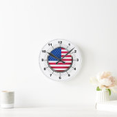 Wall Clock, 8" Runde Acrylic USA Runde Wanduhr (Zuhause)