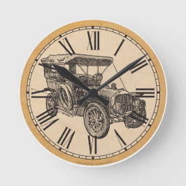 Wall Clock: Altes Auto Runde Wanduhr