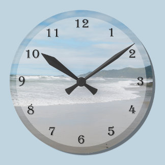 Wall Clock am Strand Runde Wanduhr
