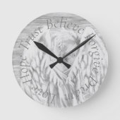 wall clock angel runde wanduhr (Vorderseite)