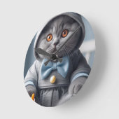 Wall Clock Baby British Shorthair Runde Wanduhr (Winkel)