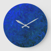Wall Clock Blue Moon Große Wanduhr (Vorderseite)