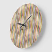 Wall Clock - Candy Streifen Große Wanduhr (Winkel)