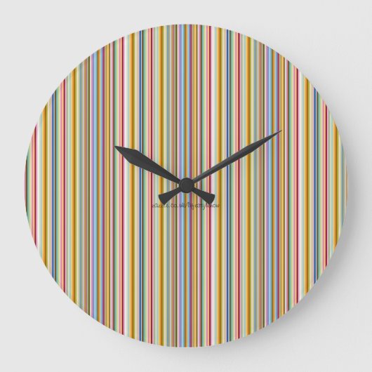 Wall Clock - Candy Streifen Große Wanduhr (Vorderseite)
