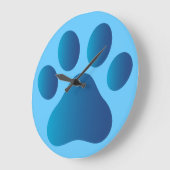 Wall Clock Cat Paw Große Wanduhr (Winkel)