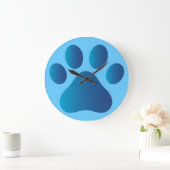 Wall Clock Cat Paw Große Wanduhr (Zuhause)