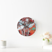 Wall Clock – Corrosion Pulse Runde Wanduhr (Zuhause)