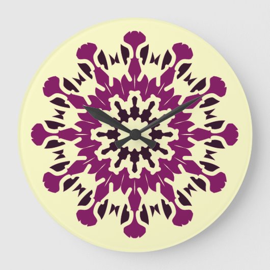 Wall Clock, Ein elegantes, vielfarbiges klassische Große Wanduhr (Vorderseite)