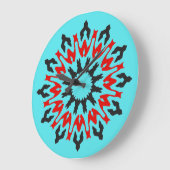 Wall Clock, Ein elegantes, vielfarbiges klassische Große Wanduhr (Winkel)