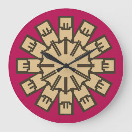 Wall Clock, Ein elegantes, vielfarbiges klassische Große Wanduhr