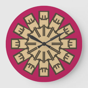 Wall Clock, Ein elegantes, vielfarbiges klassische Große Wanduhr