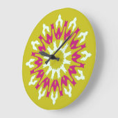 Wall Clock, Ein elegantes, vielfarbiges klassische Große Wanduhr (Winkel)