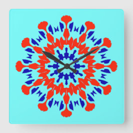 Wall Clock, Ein elegantes, vielfarbiges klassische Quadratische Wanduhr