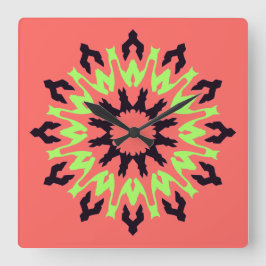 Wall Clock, Ein elegantes, vielfarbiges klassische Quadratische Wanduhr