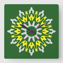 Wall Clock, Ein elegantes, vielfarbiges klassische Quadratische Wanduhr