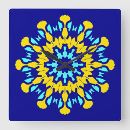 Wall Clock, Ein elegantes, vielfarbiges klassische Quadratische Wanduhr