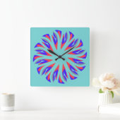 Wall Clock, Ein elegantes, vielfarbiges klassische Quadratische Wanduhr (Zuhause)