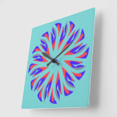 Wall Clock, Ein elegantes, vielfarbiges klassische Quadratische Wanduhr (Winkel)