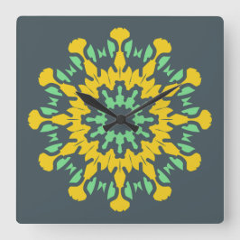 Wall Clock, Ein elegantes, vielfarbiges klassische Quadratische Wanduhr