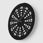 Wall Clock - Ein Schwarz-weißes klassisches Design Große Wanduhr (Winkel)