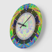 Wall Clock Ethnic Style Große Wanduhr (Winkel)