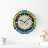 Wall Clock Ethnic Style Große Wanduhr (Zuhause)