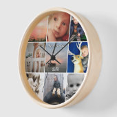 Wall-Clock-Familie oder Coupels FotoCollage Uhr (Winkel)