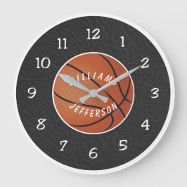 Wall Clock for Basketball Fan personalize Große Wanduhr