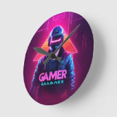 WALL CLOCK FOR GAMMER RUNDE WANDUHR (Winkel)