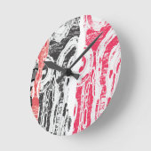 Wall Clock – Friction Lands Abstract Design Runde Wanduhr (Winkel)