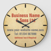 Wall-Clock für Unternehmen oder Geschäftsbüros Große Wanduhr (Vorderseite)