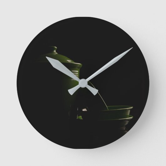 Wall Clock Green Fiesta Runde Wanduhr (Vorderseite)
