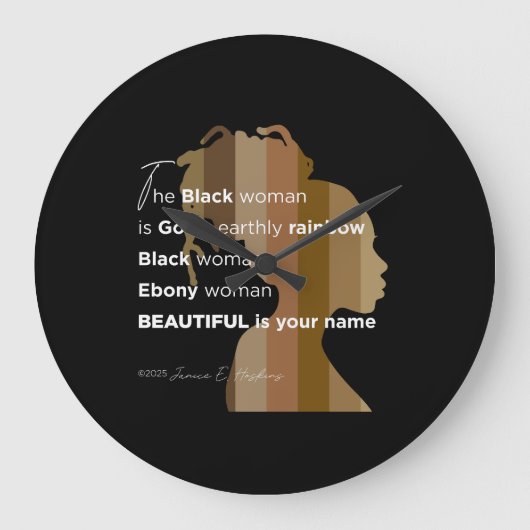 Wall Clock Große Wanduhr (Vorderseite)