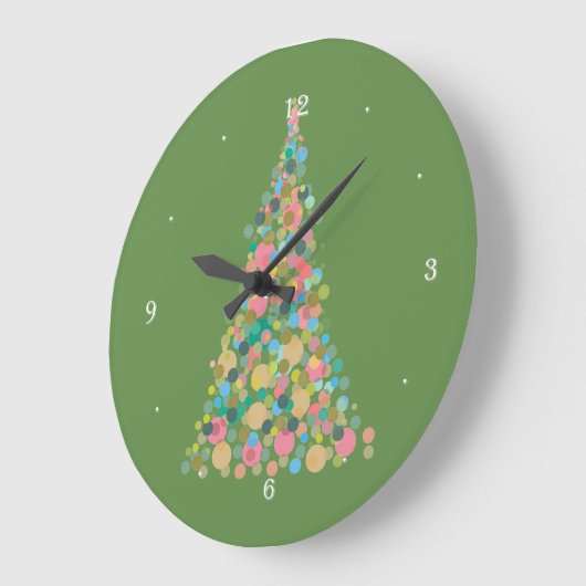 Wall-Clock-Holiday-Baum Große Wanduhr (Winkel)