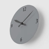Wall Clock in Grau Runde Wanduhr (Winkel)