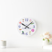 Wall Clock - It's Dessert Time Runde Wanduhr (Zuhause)