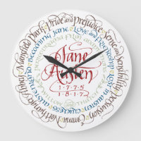 Wall Clock - Jane Austen Periodendrama-Anpassungen