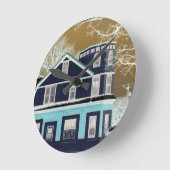 WALL CLOCK L@@K Retro OLD HOUSE Runde Wanduhr (Winkel)