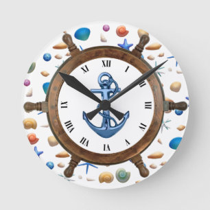 Wall-Clock-Marine Runde Wanduhr