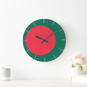 Wall Clock mit der Flagge Bangladeschs Große Wanduhr (Zuhause)