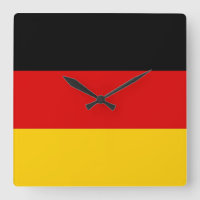 Wall Clock mit der Flagge Deutschlands