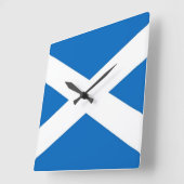 Wall Clock mit der Flagge Schottlands Quadratische Wanduhr (Winkel)