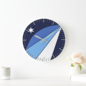 Wall Clock mit Flagge von Columbia, SC Große Wanduhr (Zuhause)