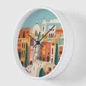 Wall Clock mit lateinischer Stadt Uhr (Winkel)